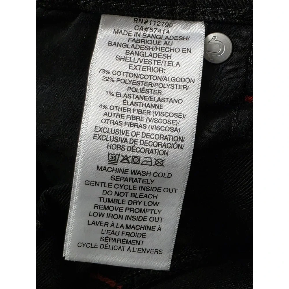 True Religion SN flap Slim‎ Color RINSE black Stile 700817 Size 36x32